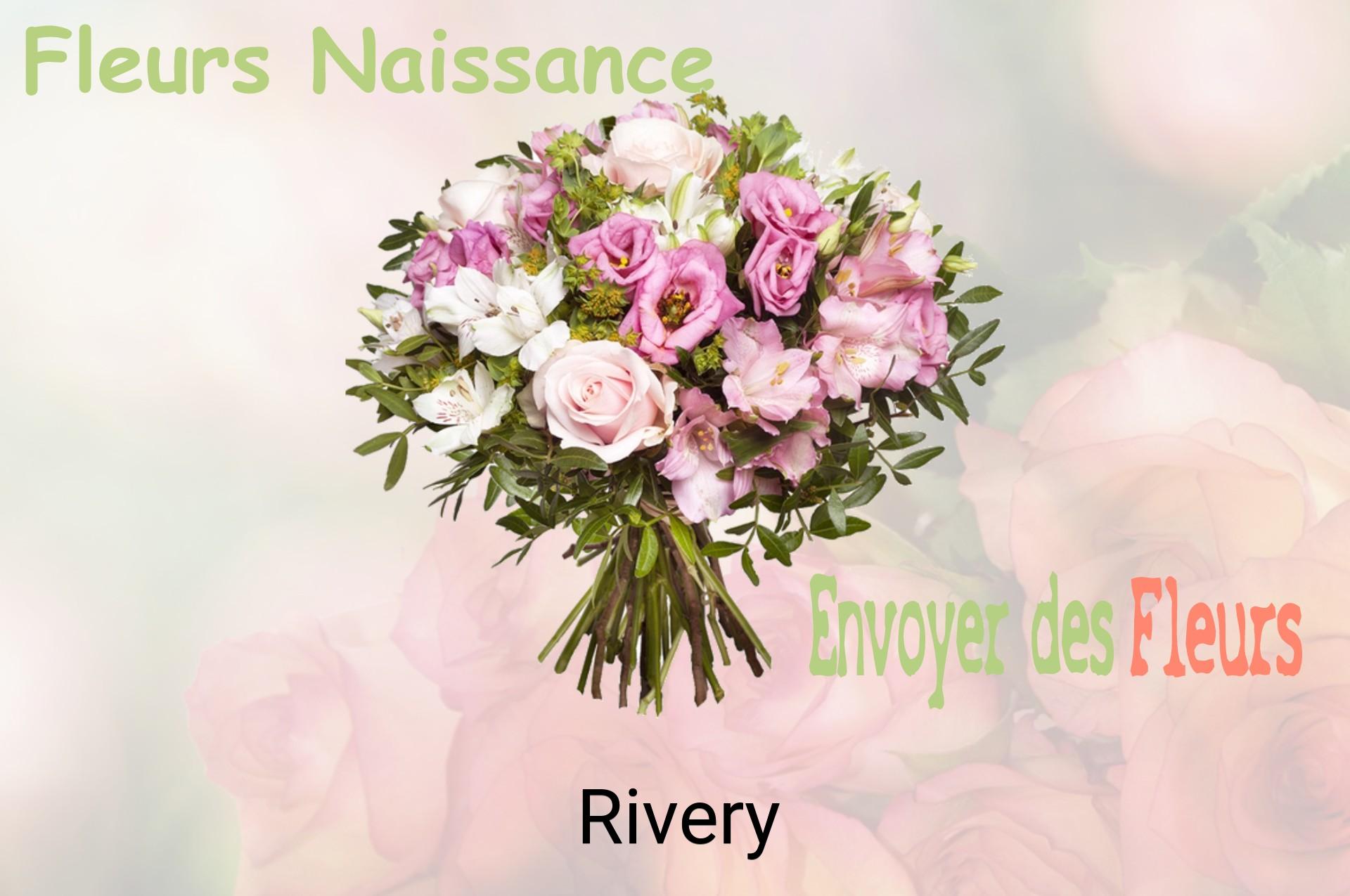 Bouquet de fleurs de naissance livré à Rivery